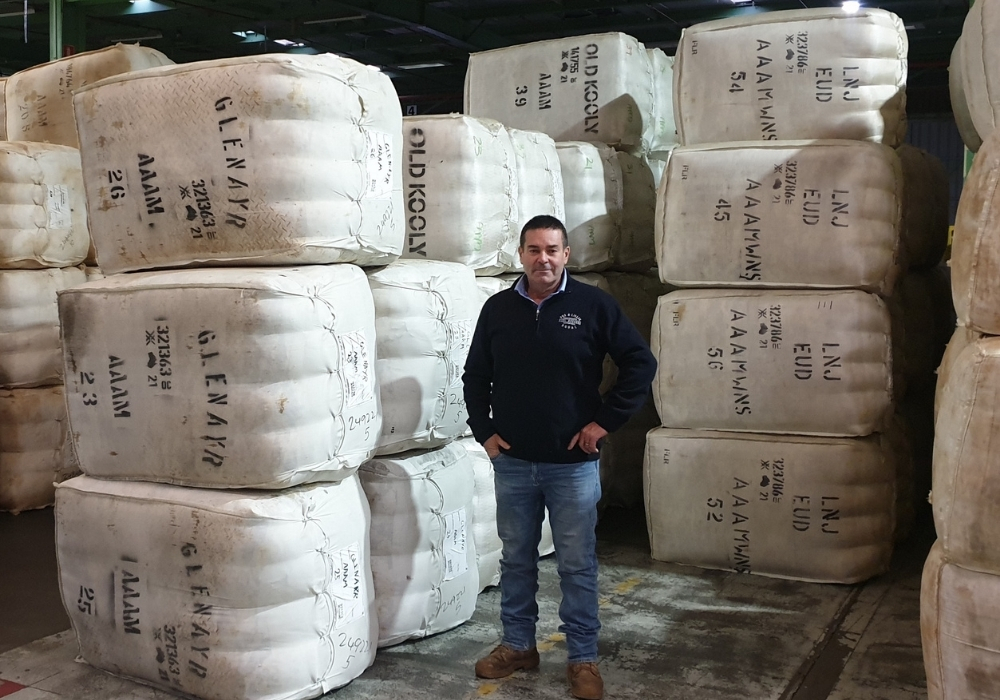 Fox & Lillie Rural Wool Representative in South Australia, Daryl Deuter.